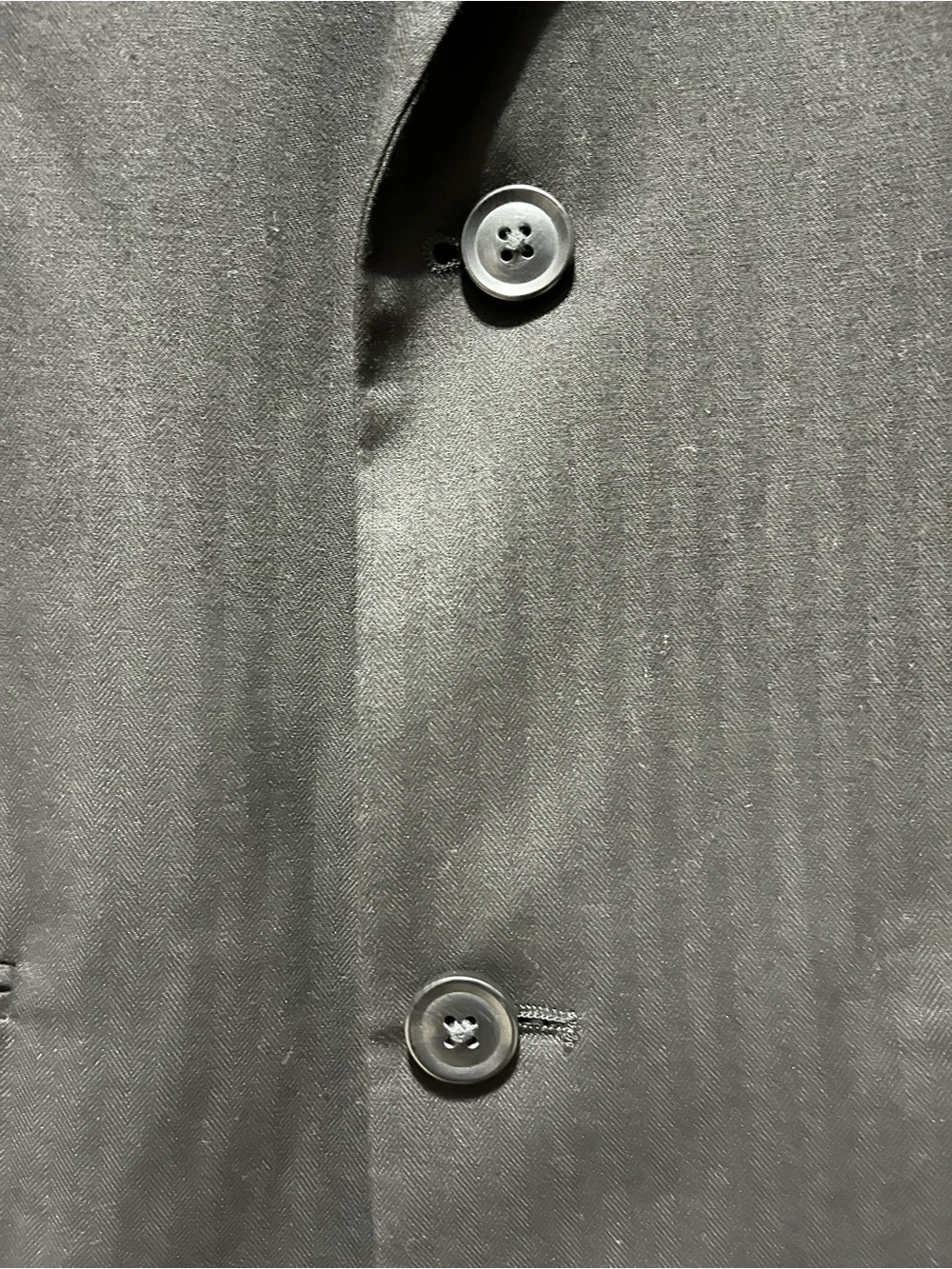 Perry Ellis Black Two-Button Notch Lapel Blazer